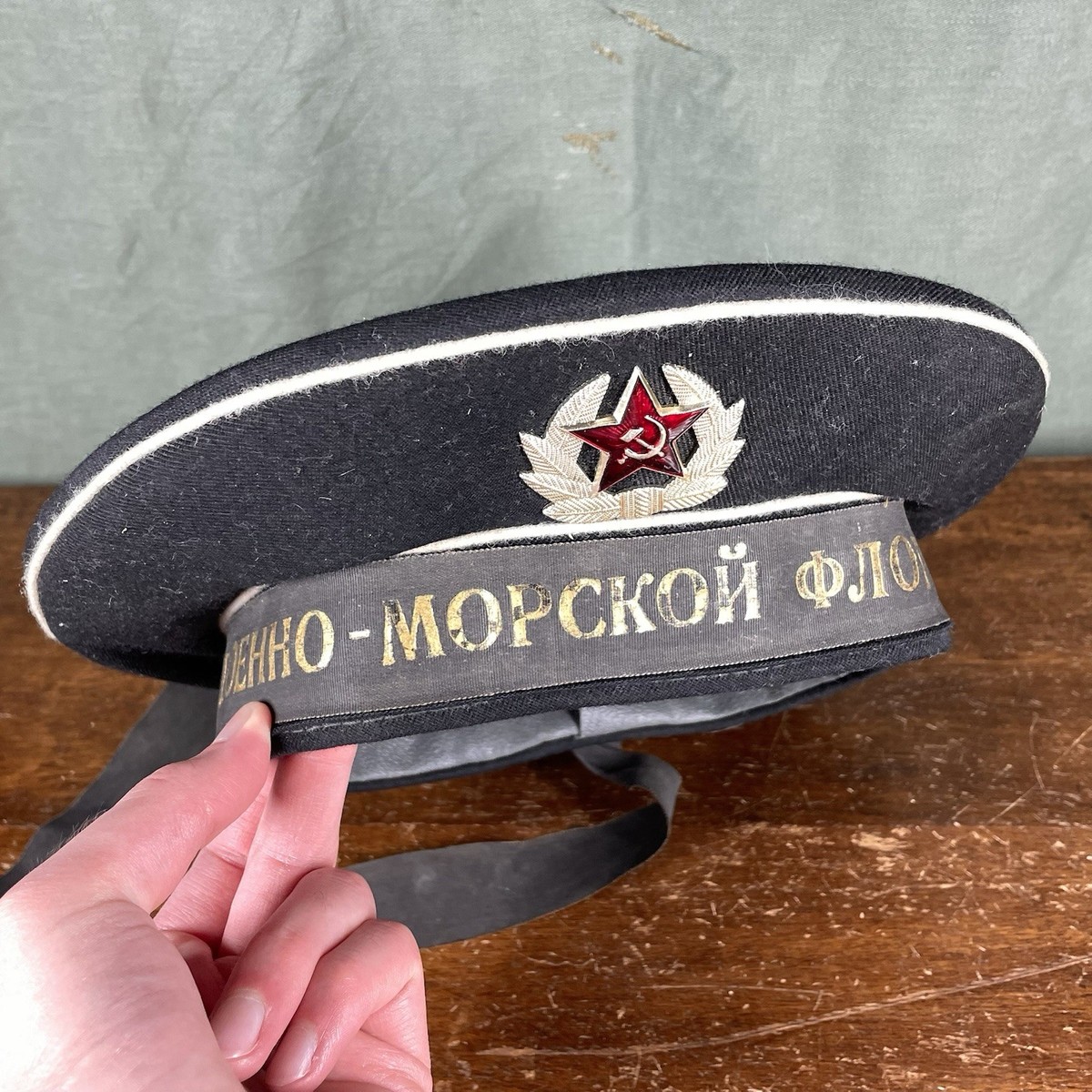 Beskozyrka Missile Cruiser UKRAINE Capless Cap USSR Fleet NAVY Hat