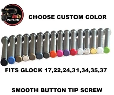 For GLOCK 17 GEN 1-3 Stainless Steel Guide Rod with Smooth Button Tip Screw