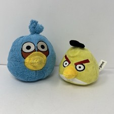 Angry Birds Blue Jay Chuck Yellow bird Plush Stuffed Animal Commonwealth Toys