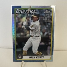 2025 Topps Chrome Update 1990 Nick Kurtz Athletics Rookie #90CU-21