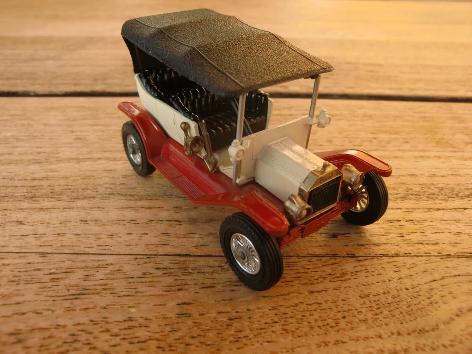 MATCHBOX Lesney MoY Yesteryear Y-1 B FORD Model T 1911 Creme / Rotmetallic 70er - Bild 3 von 4