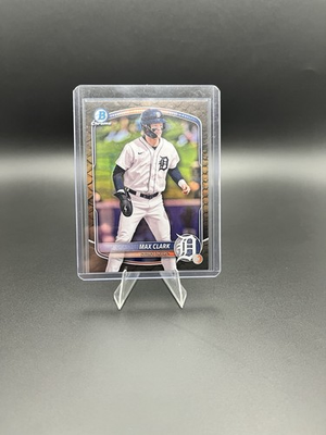 #ad 2025 Max Clark Bowman Chrome Prospects #BCP 24 Reptilian Refractor RC $2.50