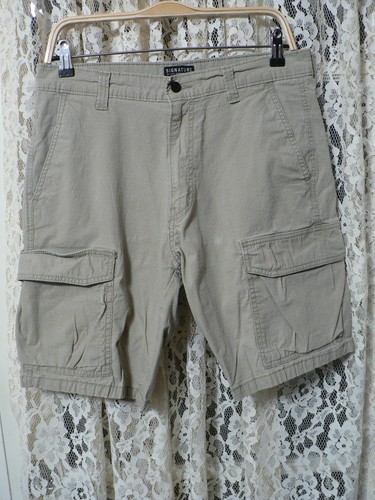 * LEVIS SIGNATURE HERREN 32 (32x9) BEIGE CARGO SHORTS - 11" RISE - STRETCH - GEBRAUCHT, IN EINWANDFREIEM ZUSTAND