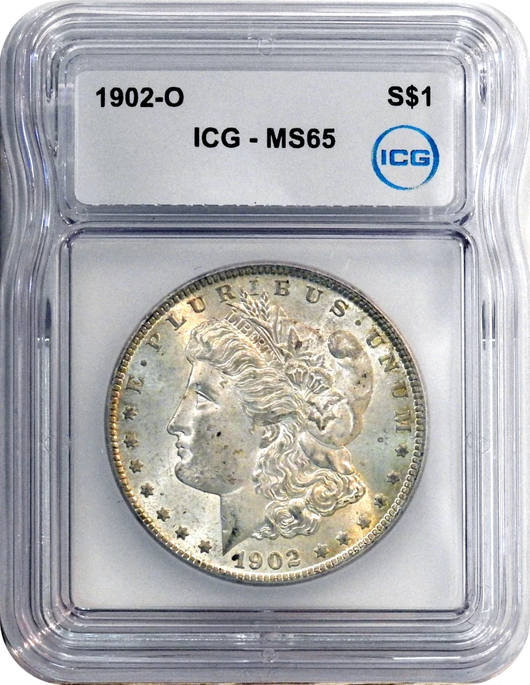 1902-O Morgan S$1 Silver $1 Dollar ICG MS65 Gem Uncirculated - Image 2 of 3
