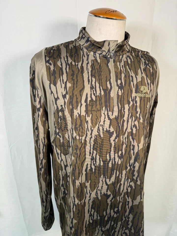 New Mossy Oak Bottomland Kenai Camo Green Hunting Gear Pullover CHO Elite Sz XXL - Image 4 of 4
