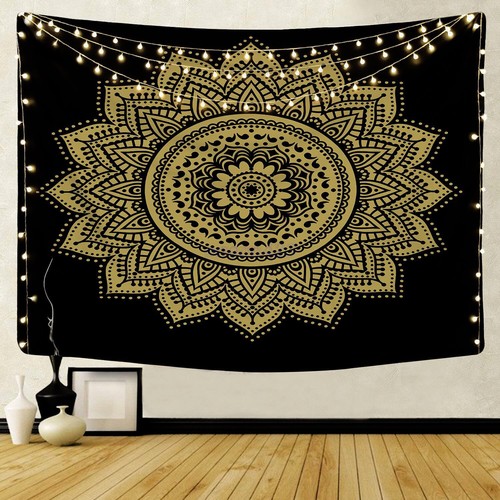 2025 - Large Indian Ombre Tapestry Wall Hanging Mandala Hippie Bedspread Throw - Picture 35 of 98