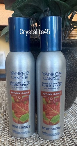 Yankee Candle AUTUMN LEAVES Fall Room SPRAY Home Fragrance Air Freshener X 2