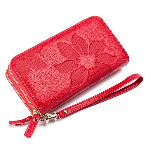 Mujer RFID Pulsera Cartera Gran Capacidad Cremallera Billetera Tarjeta de Identificación Bolso de Mano Regalo - Imagen 6 de 15