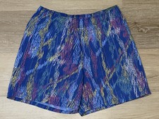 Mens Swim Trunks Shorts S Pull On 5 Inch Inseam Vibrant Abstract Lined