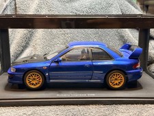 AUTOart 1/18 Subaru Impreza 22B STi Upgraded Blue Carbon Bonnet 78603 Used
