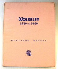 WOLSELEY 15/60 16/60 Car Workshop Manual Issue 3 #38737 AKD1018B