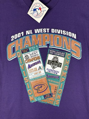 Lee Sport Arizona Diamondbacks T-shirt Men’s Medium Purple 2001 MLB Y2K Vintage - Picture 4 of 10