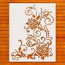 Rose Floral Mandala Stencil Template for Wall Art DIY Crafts - StencilAir