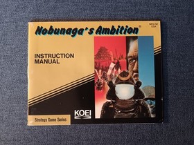 Nobunaga's Ambition (Koei, 1989) NES Game w/ Box, Manual, Map ~ Tested & Working