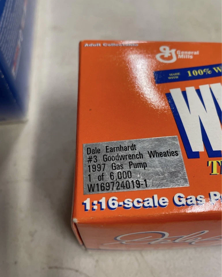 1997 Dale Earnhardt #3 Goodwrench / Wheaties Gas Pump Coin Bank, 1/16 Scale - Image 2 of 2