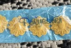 Vintage Yellow Polyester Sunflower Daisy Lace Trim Wright’s Trims 9 Feet! Hippie — photo 1