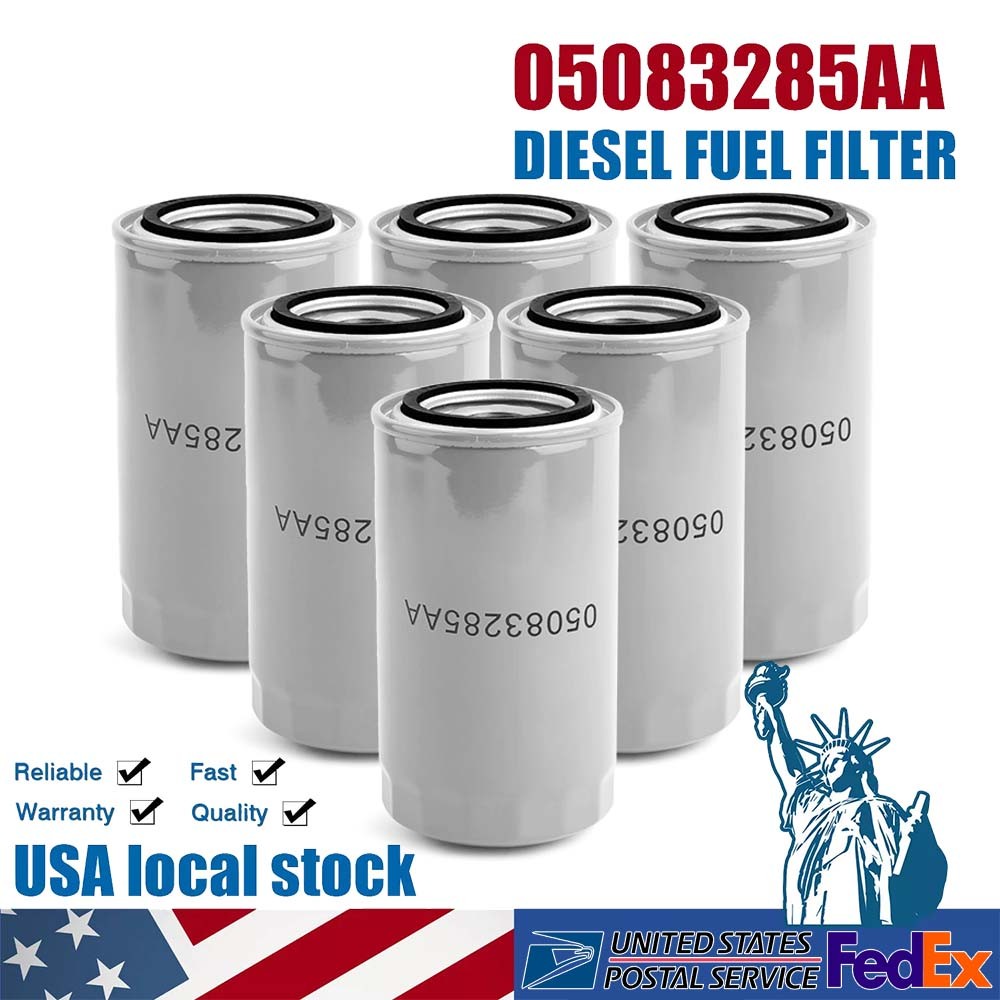 For 1989-2021 DODGE RAM CUMMINS 5.9L 6.7L DIESEL ENGINE OIL FILTER SET OF 6
