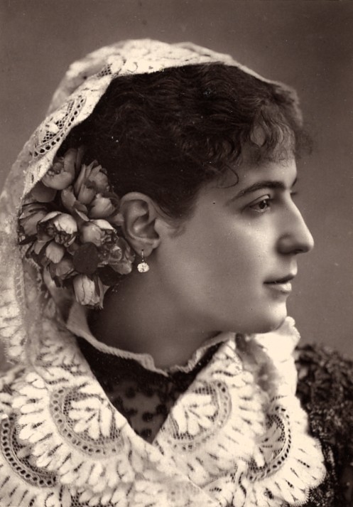 Bailarina de Ballet Española Rosita Mauri Fotografía Antigua Años 1880 Fotoglíptica