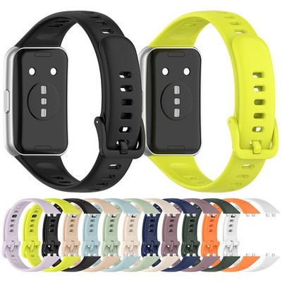 Silicone Watch Strap Plastic Buckle for HUAWEI Band 11/11 NFC/11Pro/11pro NFC