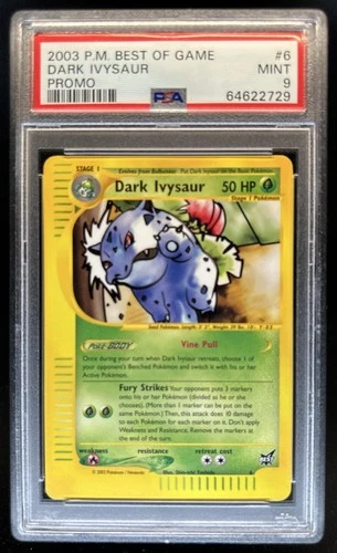 2002 Pokemon Best Of Game Dark Ivysaur #6 PSA 9