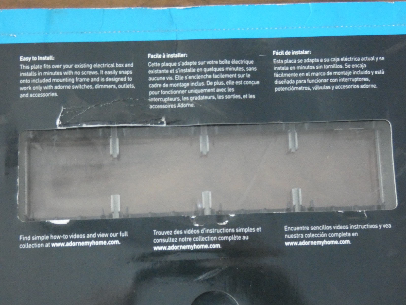 New Legrand AWC4GSN4 adorne 4-Gang Wall Plate,  Satin Nickel, Free US Shipping