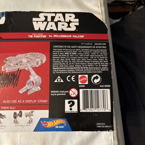 New STAR WARS Hot Wheels TIE FIGHTER vs MILLENNIUM FALCON Sealed NEW - Picture 11 of 11