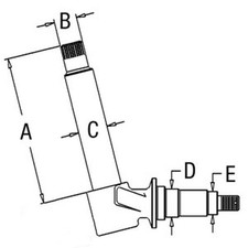 R2852 Spindle Fits Case