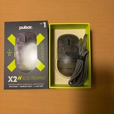 Pulsar X2 H ACID REWIND Size 1 Wireless Gaming Mouse Clear Black Unused Tested