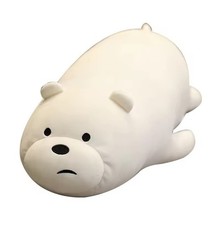 White Bear Plush Toy 10" Stuffed Animal Toddler Doll Gift for Kids