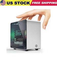 Raspberry Pi 5 Case, Aluminum Mini Tower Case with Cooling F