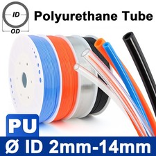 Polyurethane PU Flexible Tubing Pneumatic Pipe Tube Hose - Air Chemical Fuel Oil