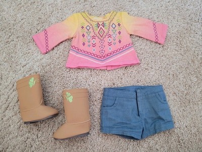American Girl Doll Lea GOTY 2016  Lea's Bahia Outfit With Boots EX/NM
