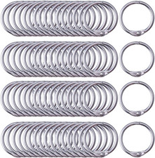120PCS 1 Inch Loose Leaf Binder Rings - 25Mm Nickel Plated Small Metal