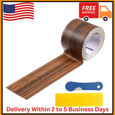 2 Inch x 32Ft Wood Grain Repair Tape Self Adhesive Wood Tape for Furniture Floor