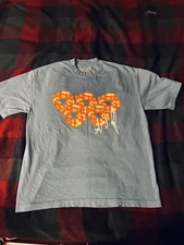 DENIM TEARS X Offset Set It Off #1 T-Shirt Blue Size LARGE