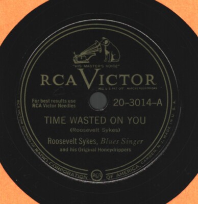 BLUES 1948 Roosevelt Sykes '' Time Wasted on You'' RCA Victor 20-3014