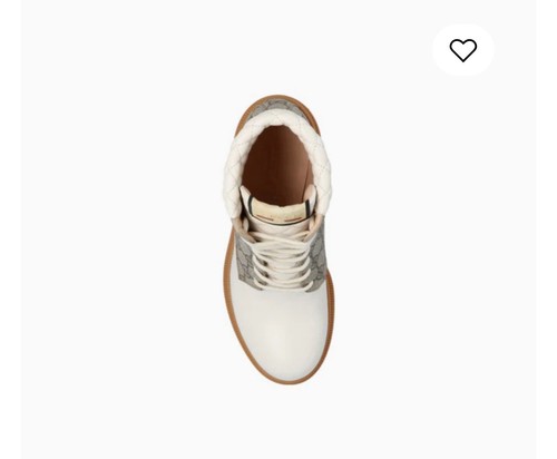 Gucci GG uncle boots leather white/beige, size 37 - Picture 4 of 8
