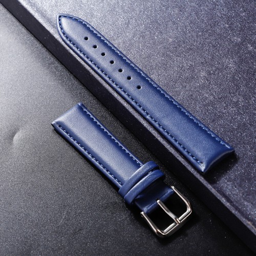Herren-Uhrenarmband Aus Echtem Leder Edelstahl-Schnalle Geschenk. : - Picture 16 of 18