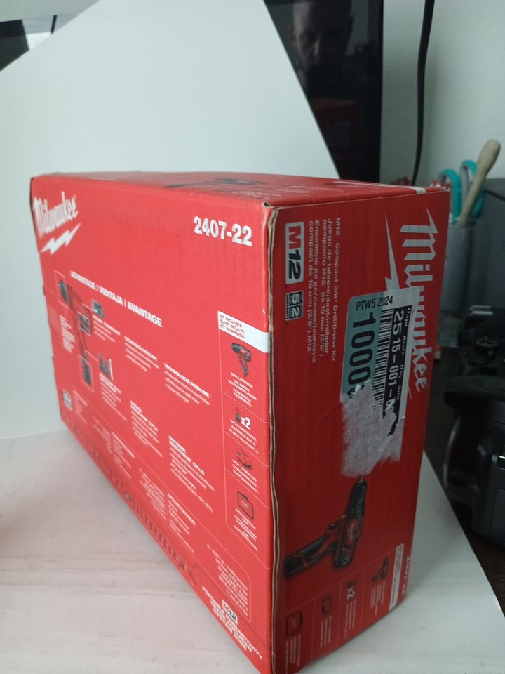 Milwaukee M12 3/8" Drill/Driver Kit (240722) 45242300785 eBay