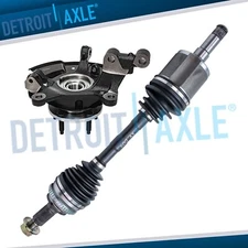 Front Driver Side Steering Knuckle Wheel Hub CV Axle for 2011 - 2014 Ford Edge