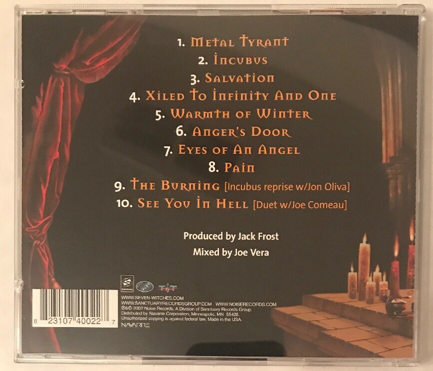 SEVEN WITCHES - Xiled To Infinity & One - CD 2002 ** Like New