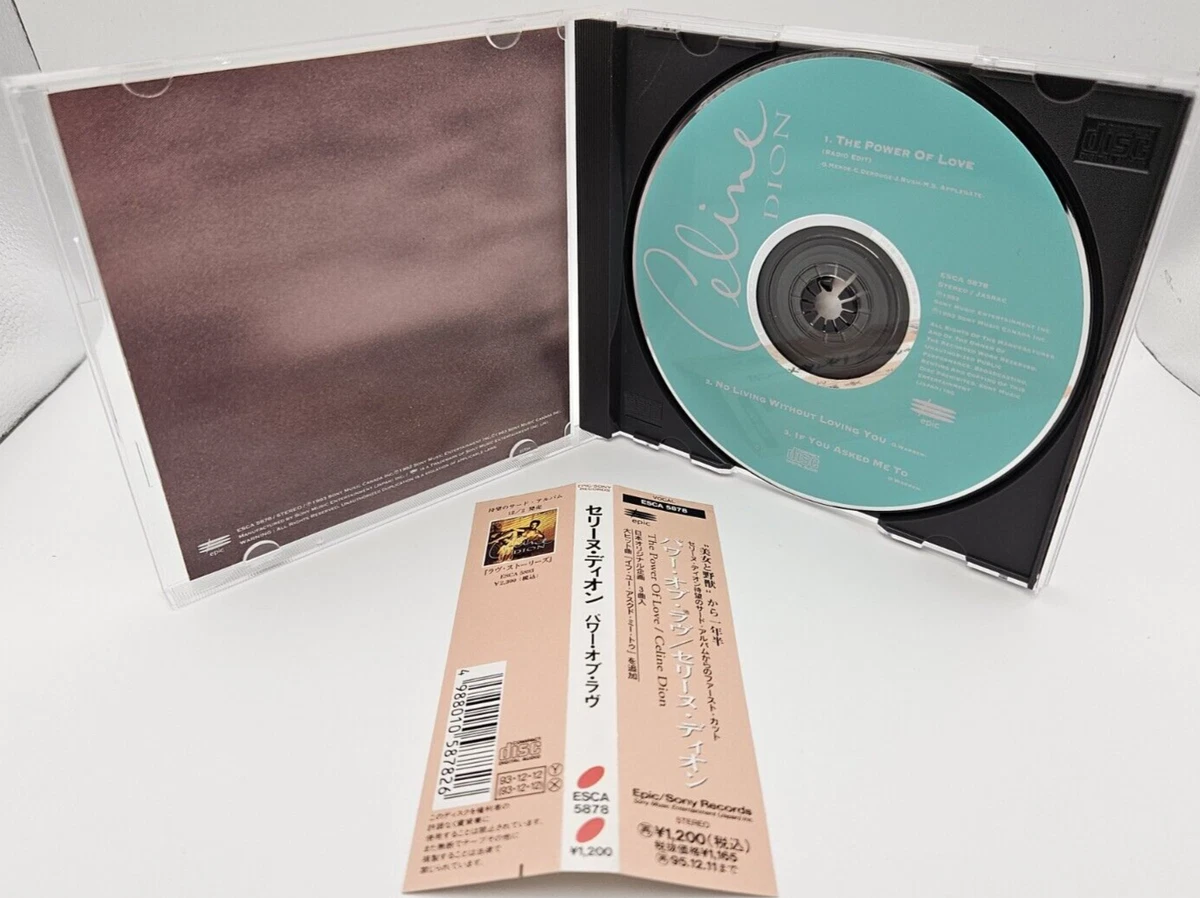 CELINE DION The Power Of Love Japan Raro Maxi-Single CD ESCA 5878 con OBI 199...