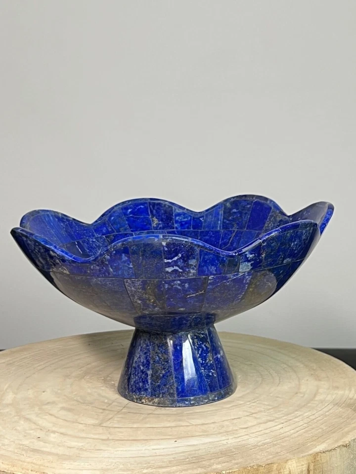 Schalen Handgefertigte Serpentine mit Lapislazuli - Bild 2 von 4