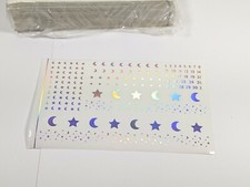 Nail Stickers Nail Art Decal, Stars Moon, Number, Mini Stars Lot of 250 Sheets