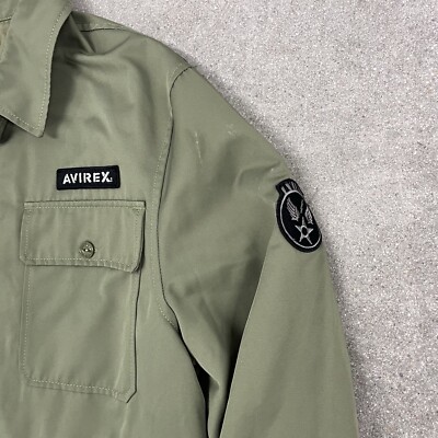 Avirex Jacket Military Multi-Pocket Embroidered Size Large AY2 | eBay