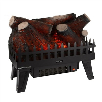 Electric Fireplace Fake Log Insert LED Glowing Effect Energy Efficient  Heating | eBay