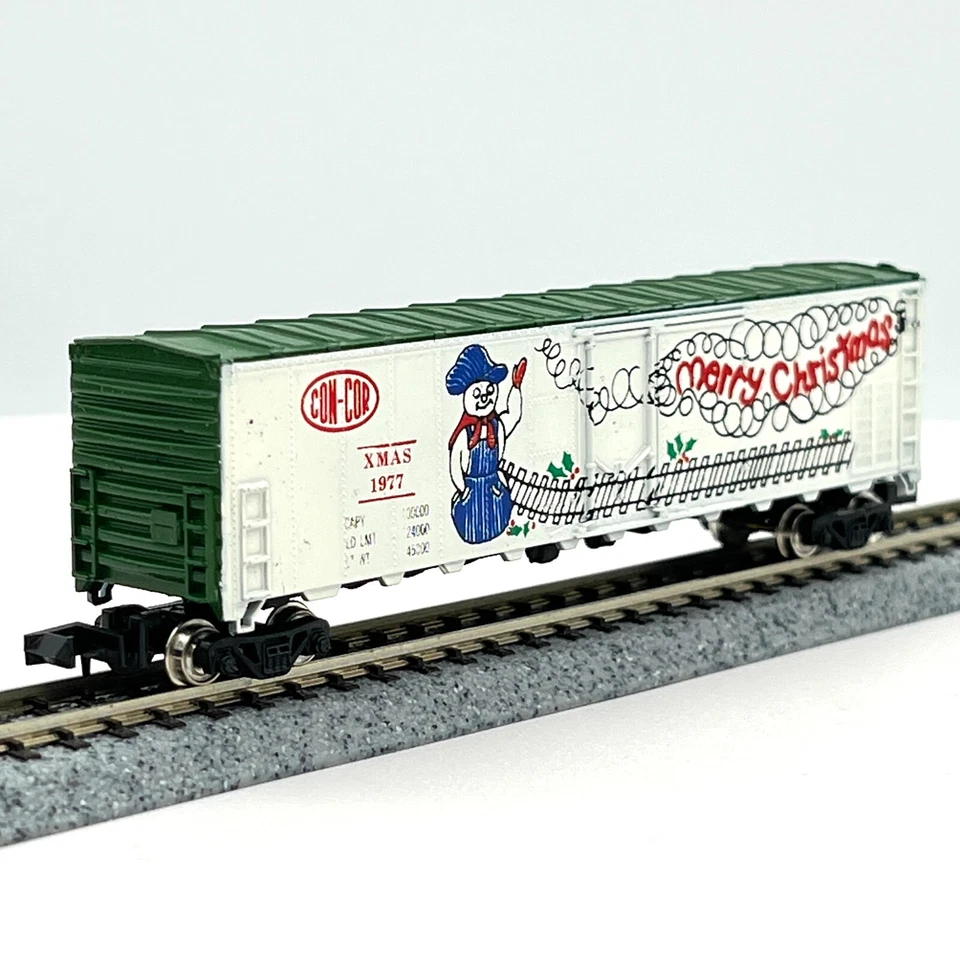 Carro refrigerador Con-Cor CN77XM Merry Christmas 53 pés Natal 1977 escala N - Imagem 4 de 4