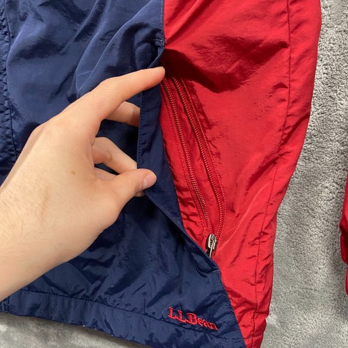 L.L. Bean Jacket Kids Extra Large 18 Red Hooded 3 In 1 Fleece Lined Outdoors Y2k - Picture 7 of 20