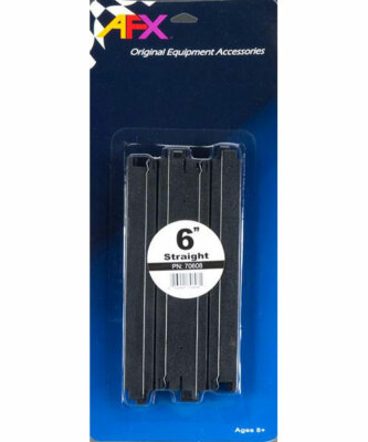 AFX Straight 6'' HO Slot Car Track Sections (2) - 70608 Tomy Auto World