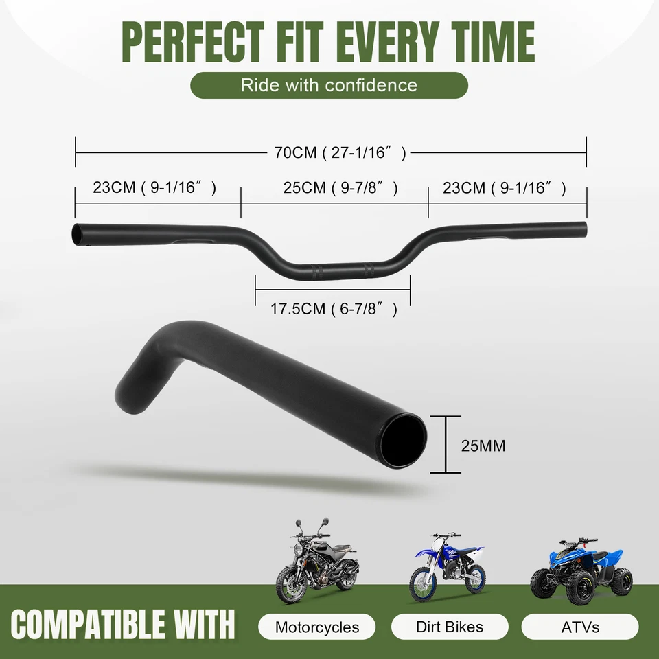 Manillar rastreador de motocicleta de 1" 25 mm barras de arrastre para Kawasaki ER-6N/Ninja ZX10R Foto 2 de 4